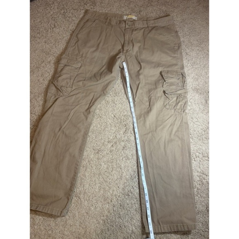 Wrangler Cargo Pants Mens 38x30 Brown 100 Cotton Utility Workwear Hiking - Picture 6 of 7